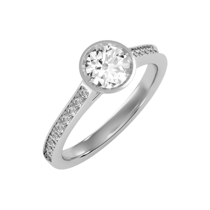 Grand Solitaire Ring-Color_White-Gold