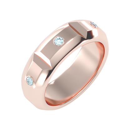 Grandeur Men's Broad Band Ring-Color_Rose-Gold