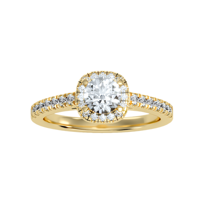 Bern Halo Diamond Engagement Ring