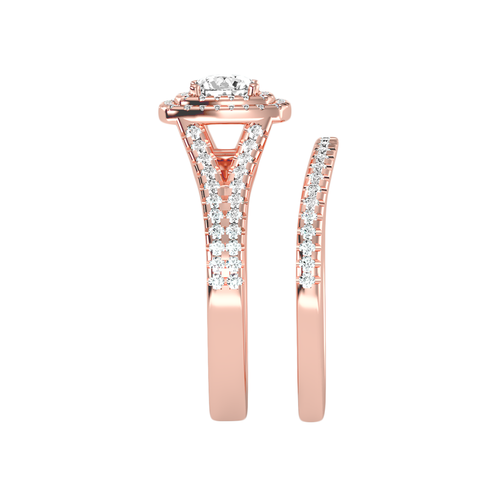 Light Bridal Ring Set