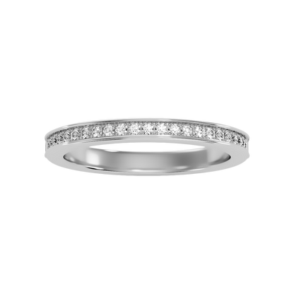 Elegant Half Eternity Wedding Band