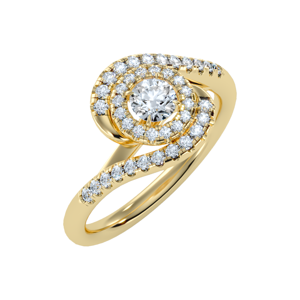 Pleasing Halo Ring