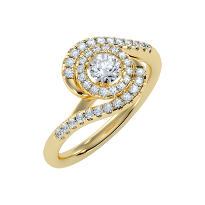 Pleasing Halo Ring