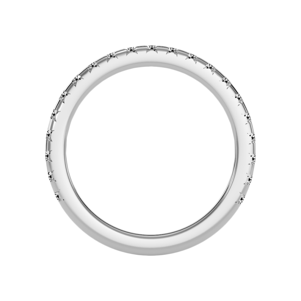 Lively Half Eternity Wedding Band
