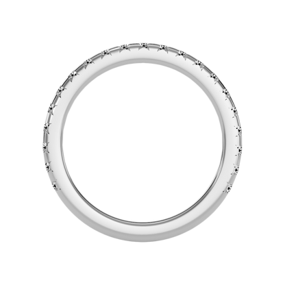 Lively Half Eternity Wedding Band