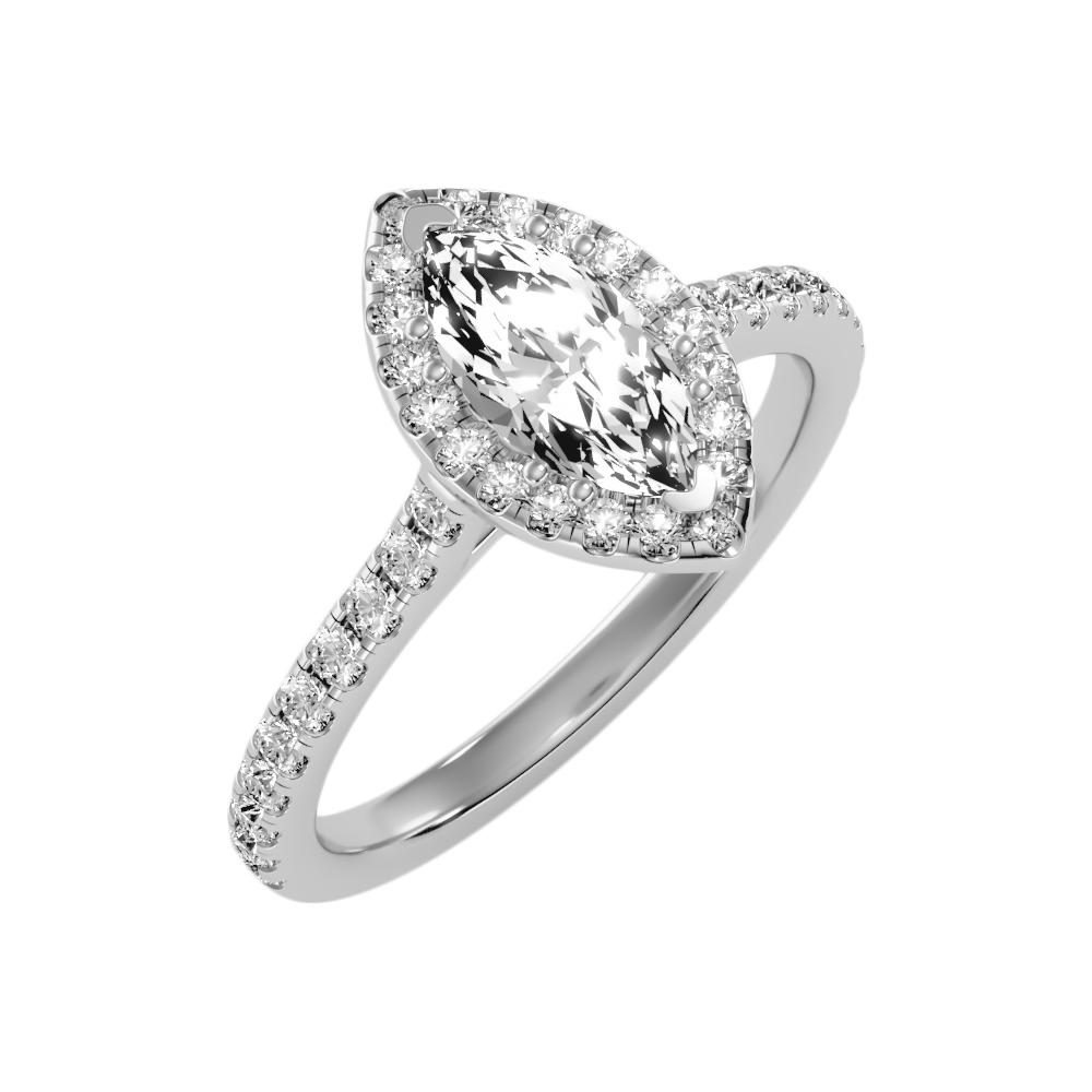 Phenomenal Marquise Shaped Diamond Ring