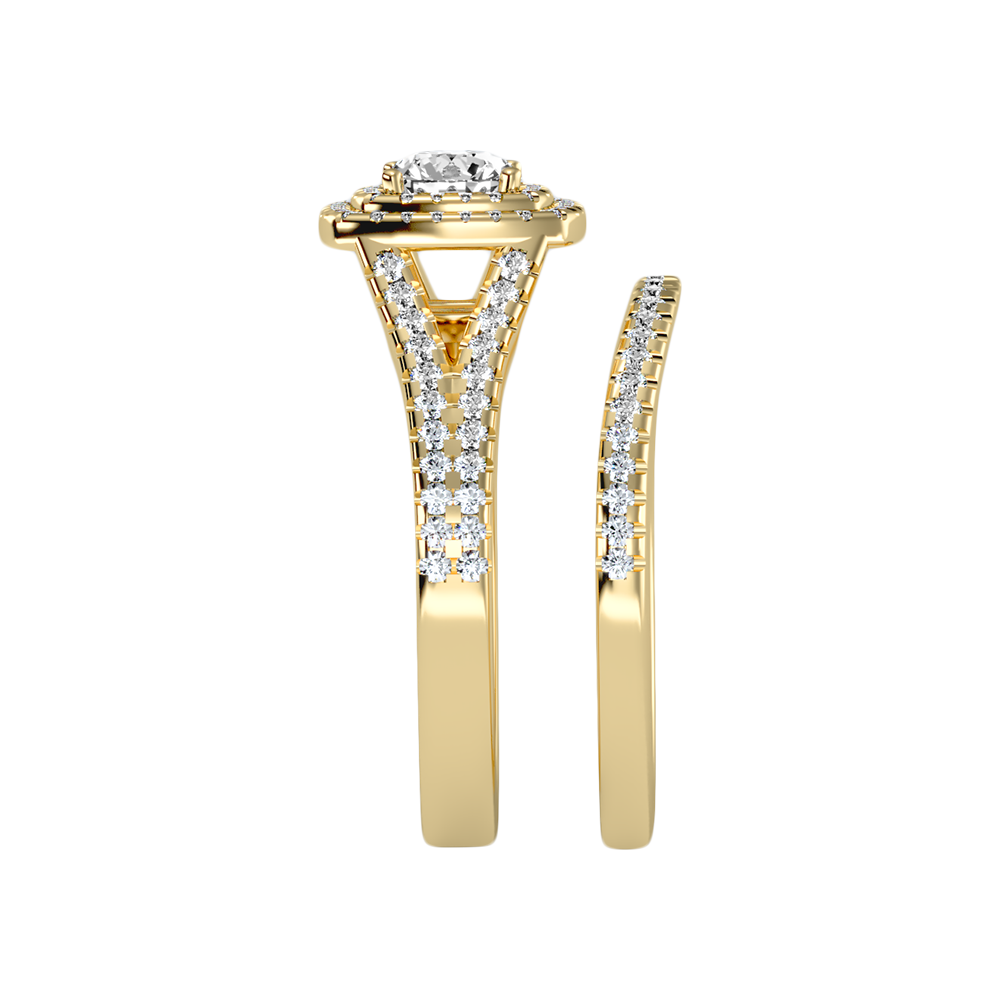 Light Bridal Ring Set