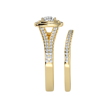 Light Bridal Ring Set