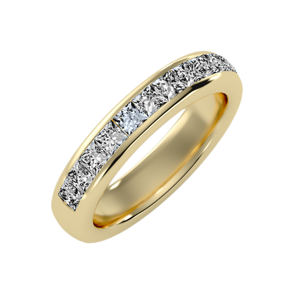 Silliage Half Eternity Band-Color_Yellow-Gold