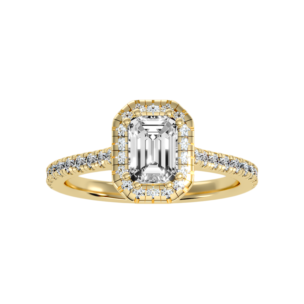 Extraordinary Diamond Halo Engagement Ring