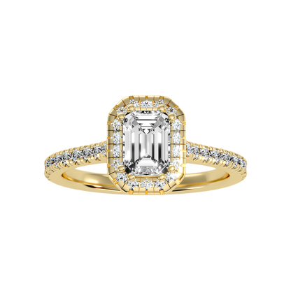 Extraordinary Diamond Halo Engagement Ring