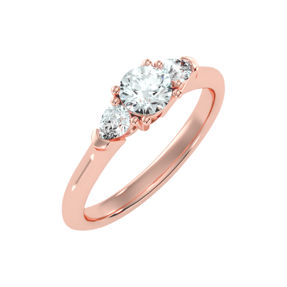 Efflorescence Solitaire Ring-Color_Rose-Gold