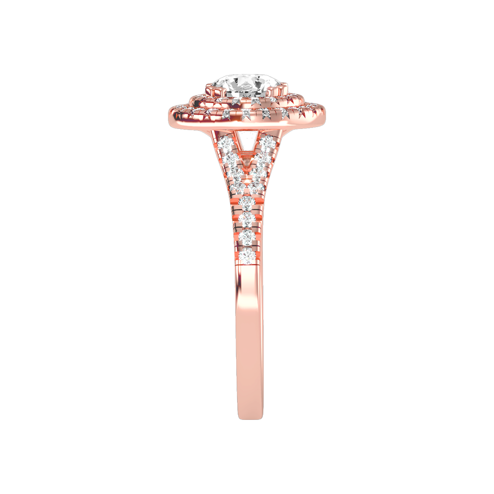 Doiet Classic Halo Diamond Engagement Ring