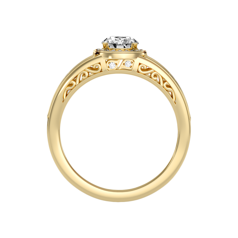 Ecstatic Halo Diamond Ring