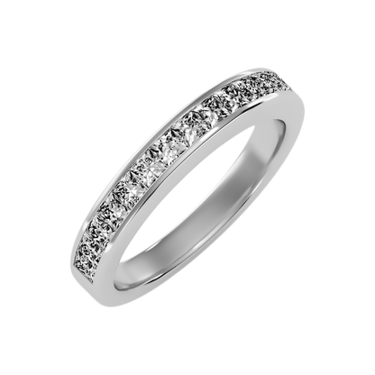 Serene Half Eternity Band-Color_White-Gold