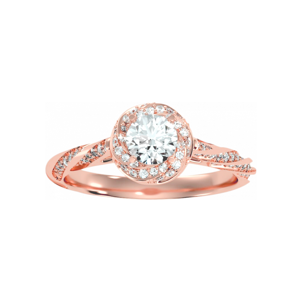 The Elegant Halo Ring