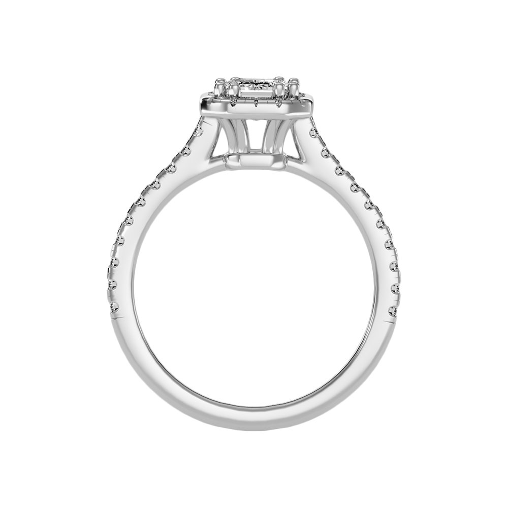 Extraordinary Diamond Halo Engagement Ring