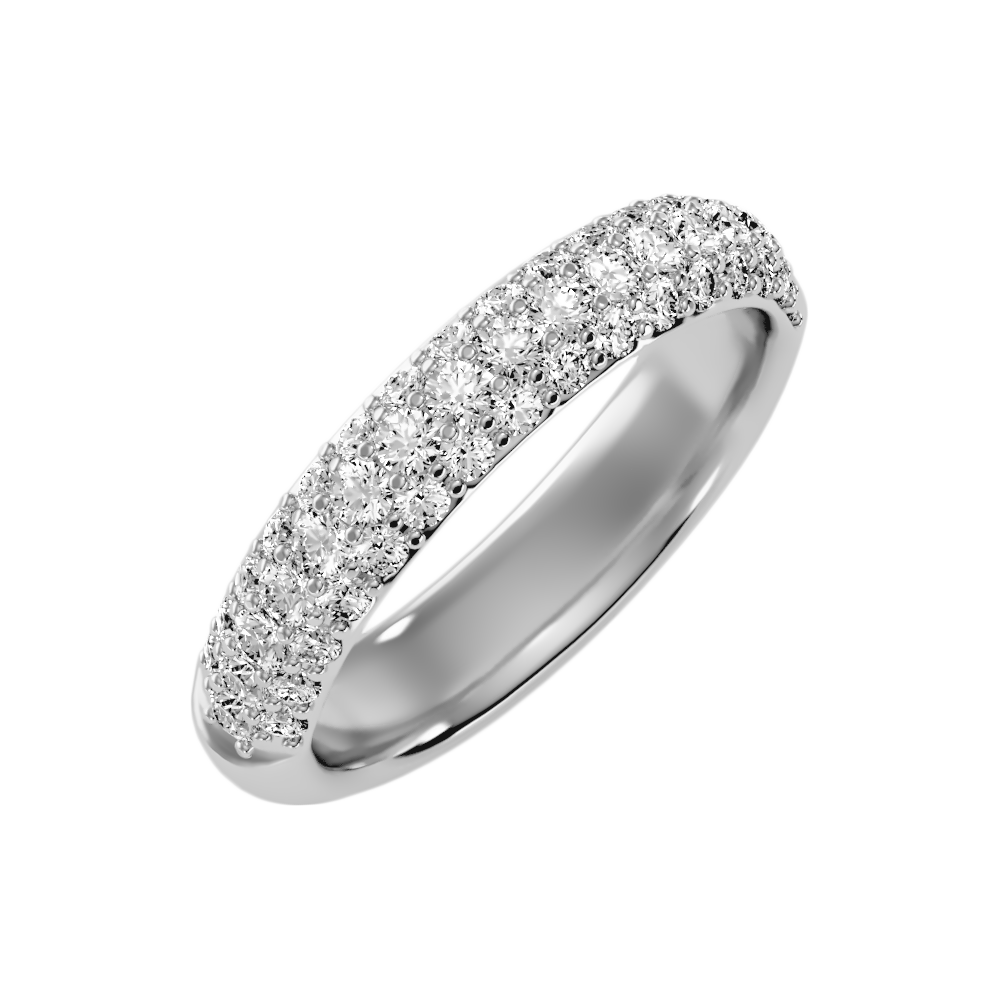 Shien Half Eternity Band-Color_White-Gold