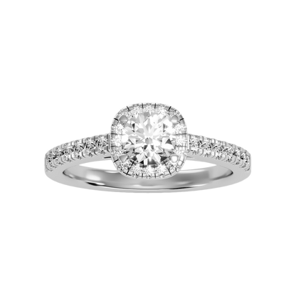 Bern Halo Diamond Engagement Ring