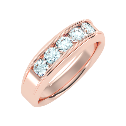 Ultimate jewel Men's Broad Band Ring-Color_Rose-Gold
