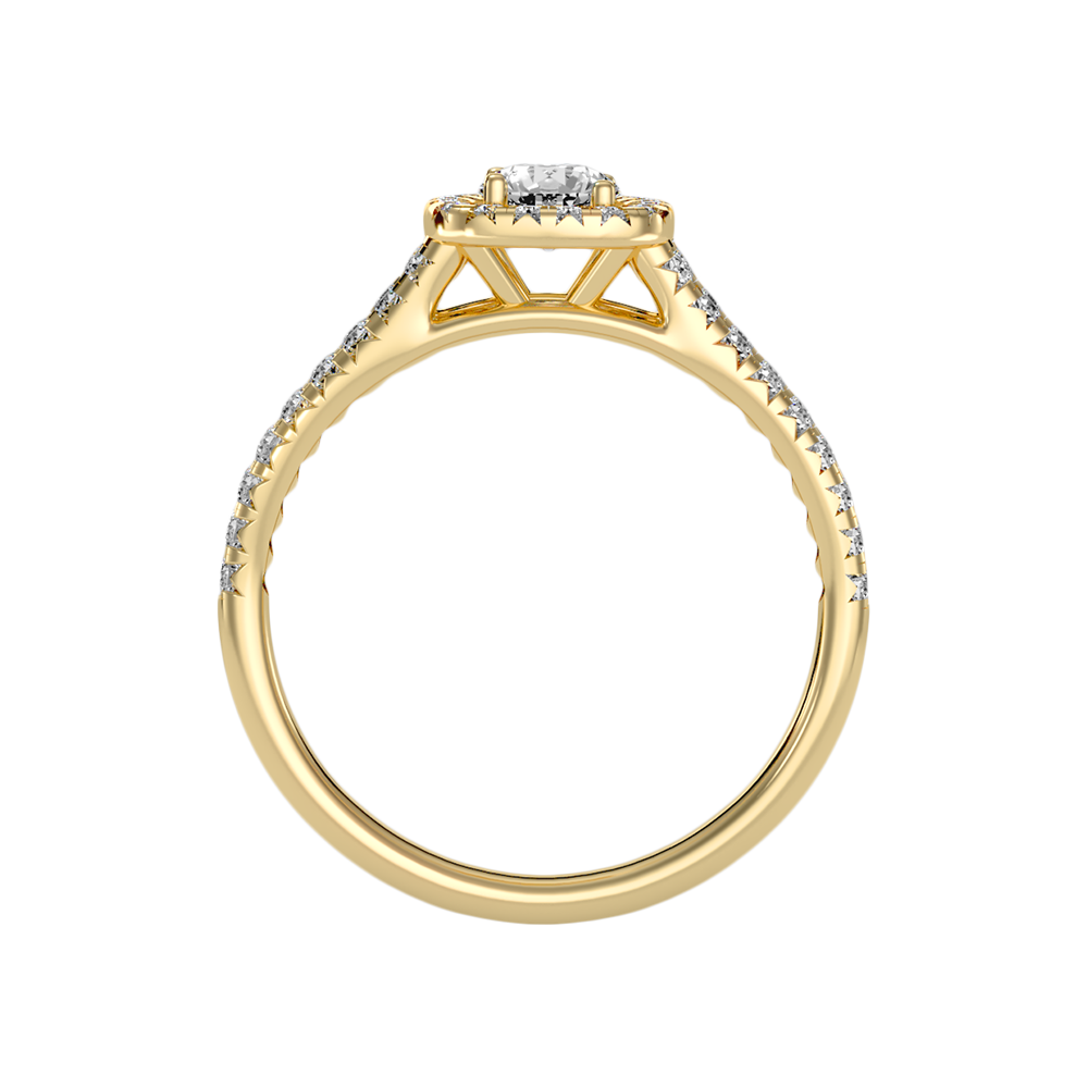 Jubliant Halo Diamond Ring