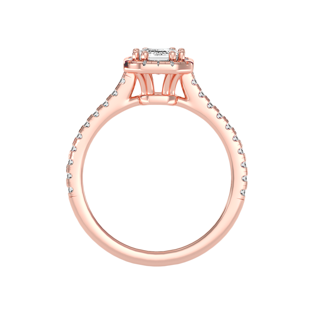 Extraordinary Diamond Halo Engagement Ring
