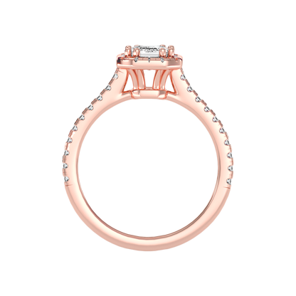 Extraordinary Diamond Halo Engagement Ring