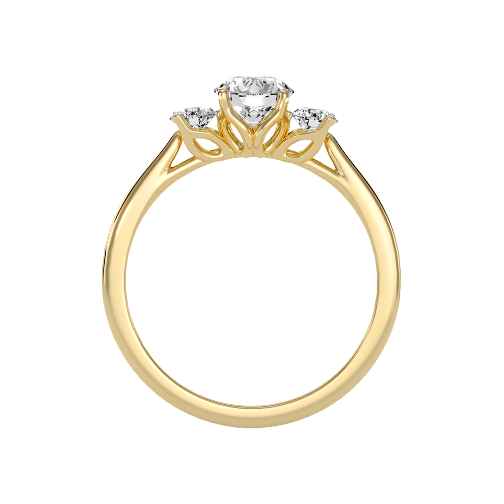 Ebullience Three Stone Diamond Engagement Ring