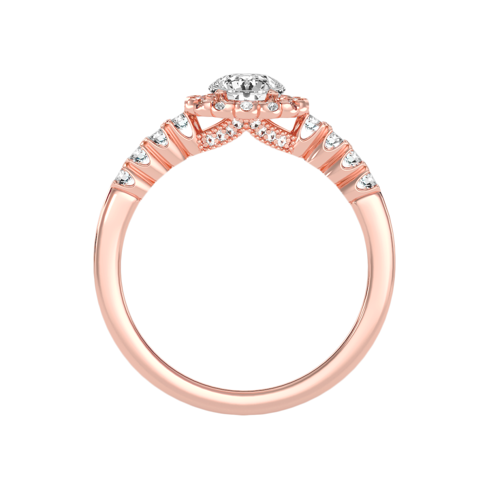 Kallos Classic Halo Diamond Engagement Ring