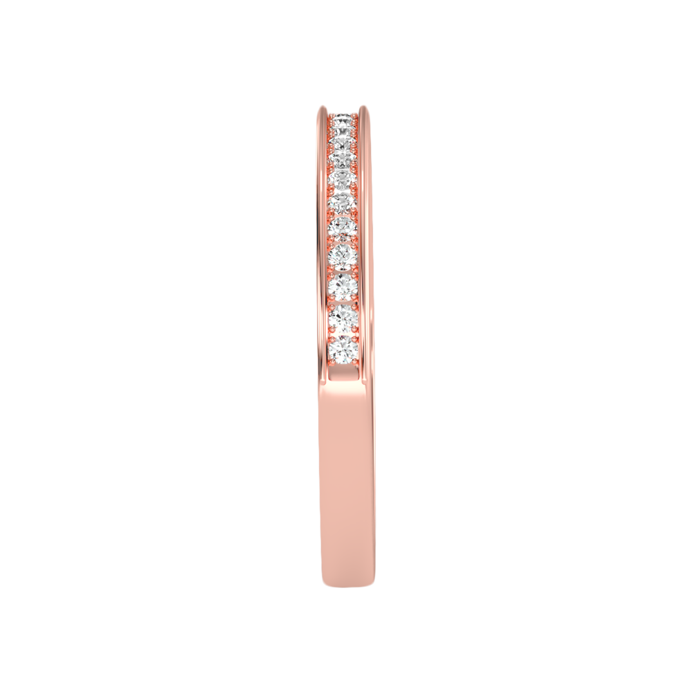 Elegant Half Eternity Wedding Band