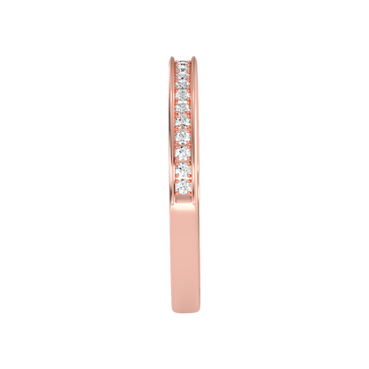 Elegant Half Eternity Wedding Band