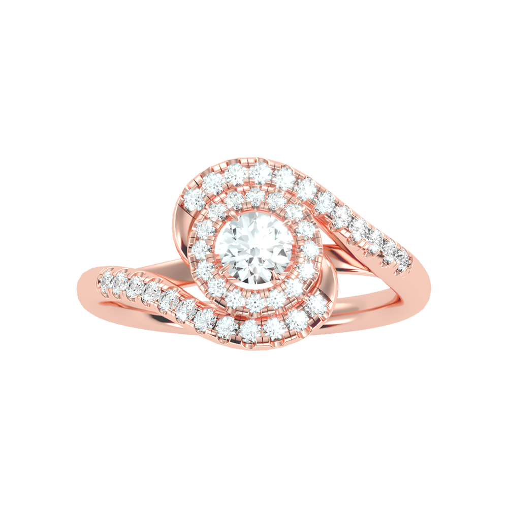 Pleasing Halo Ring