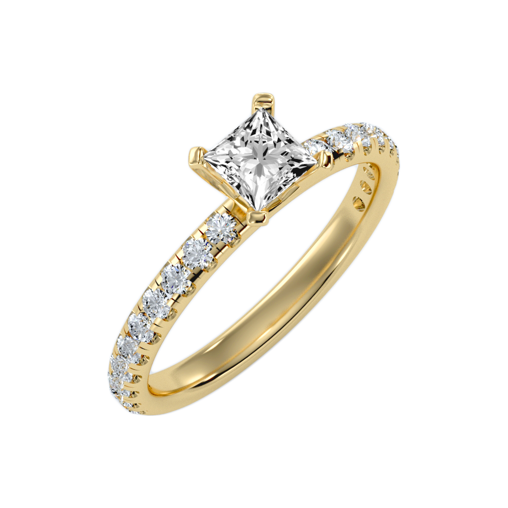 Pleasantness Solitaire Ring-Color_Yellow-Gold