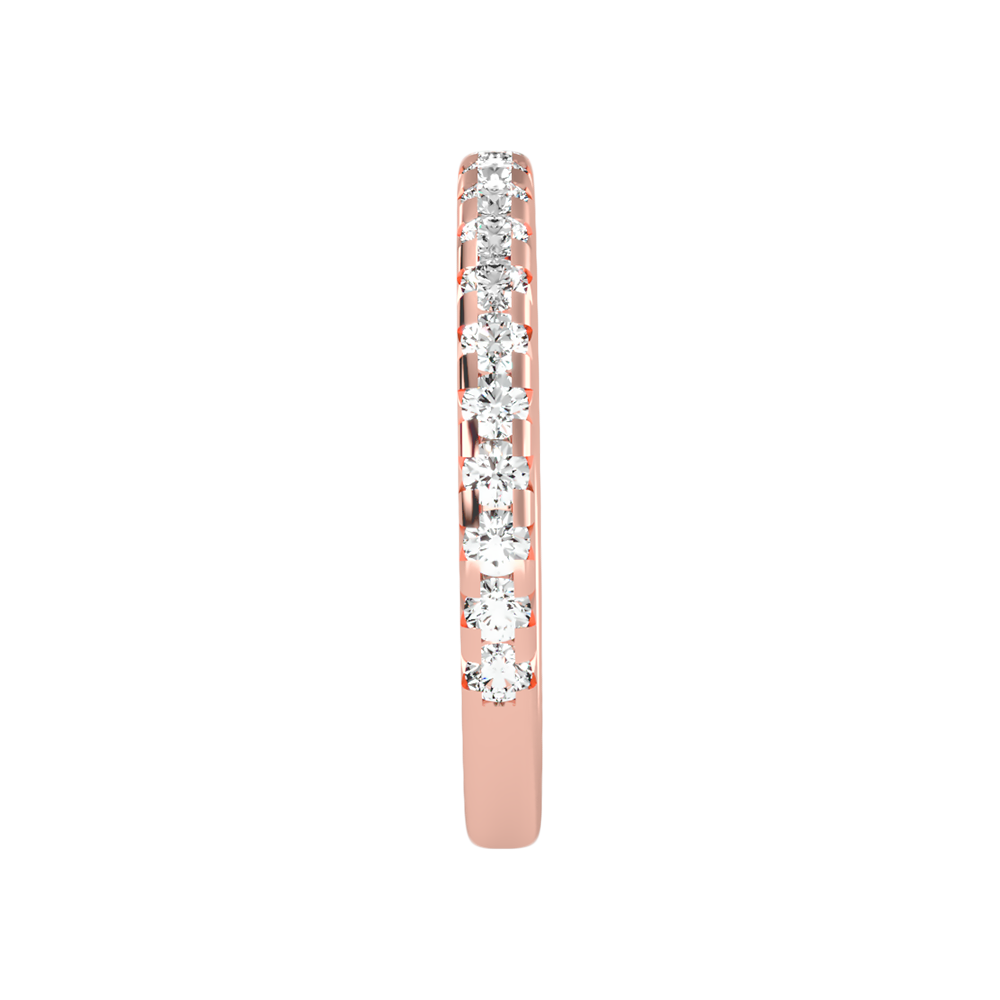 Lively Half Eternity Wedding Band