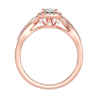 The Linda Halo Ring-Color_Rose-Gold