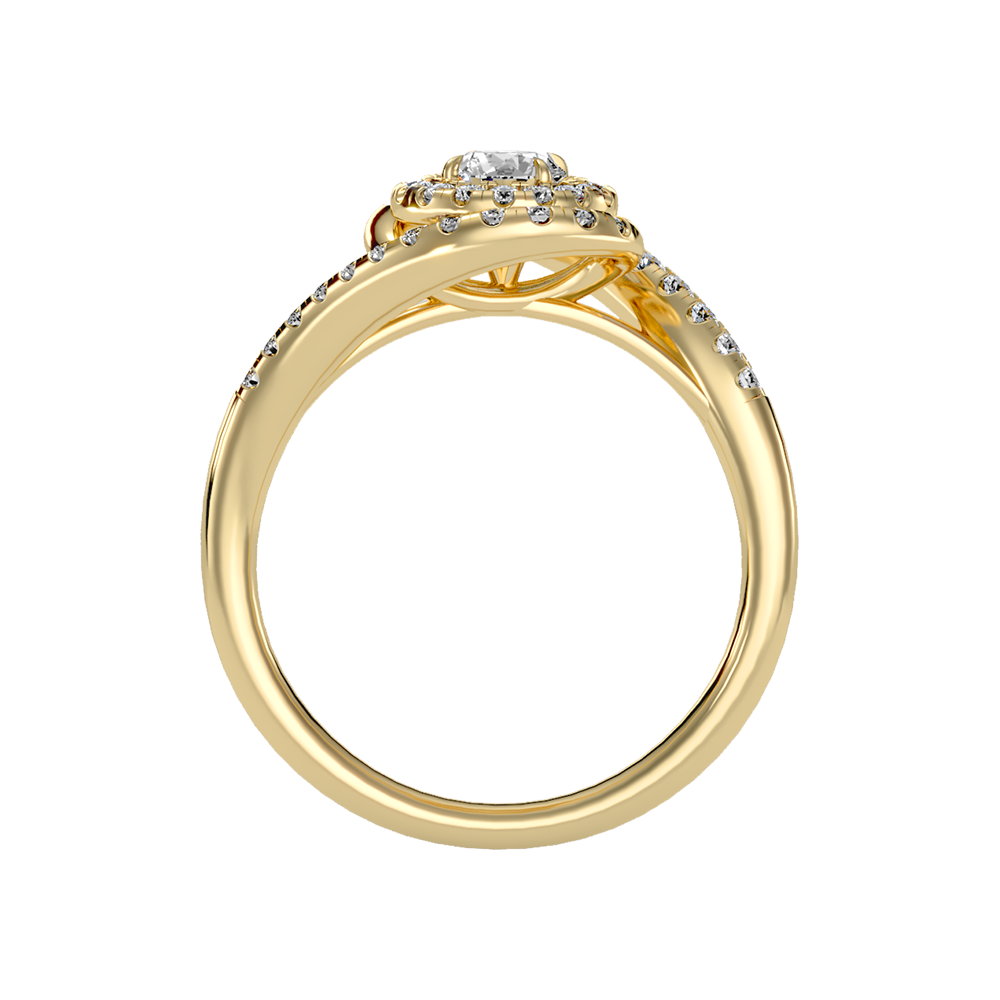 Pleasing Halo Ring