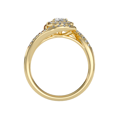 Pleasing Halo Ring