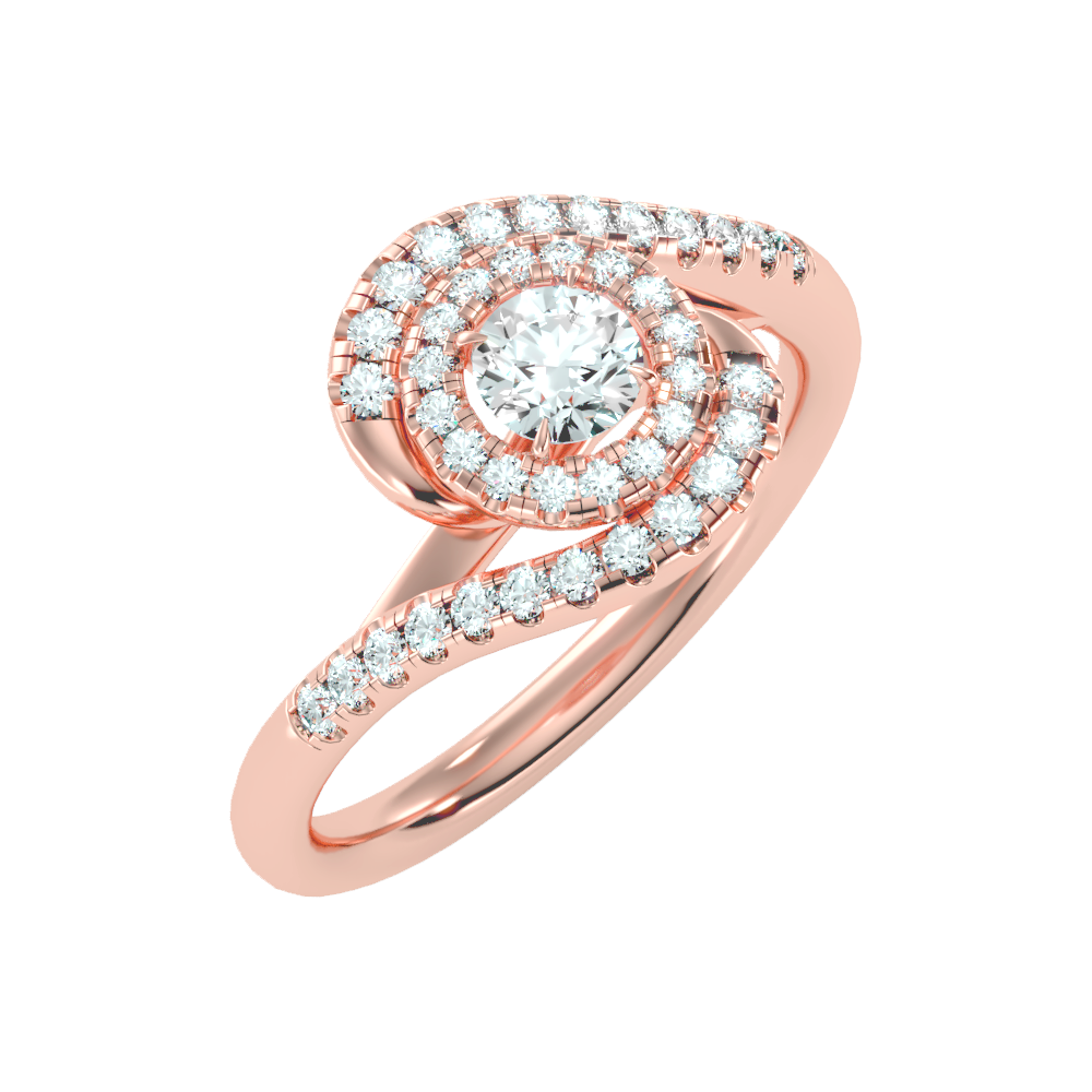 Pleasing Halo Ring