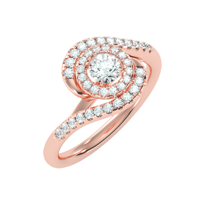 Pleasing Halo Ring