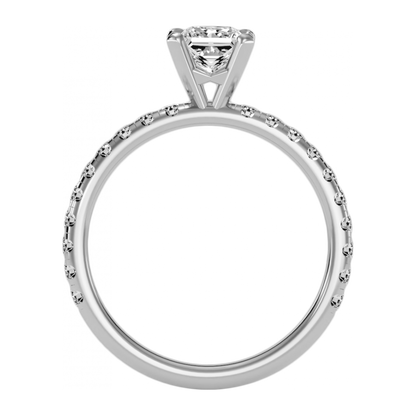 The Astonishing Solitaire Ring -Color_White-Gold