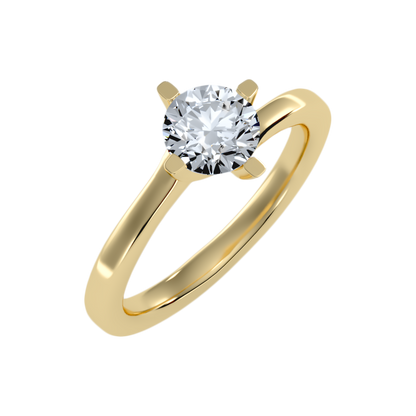 Lithe Solitaire Ring-Color_Yellow-Gold