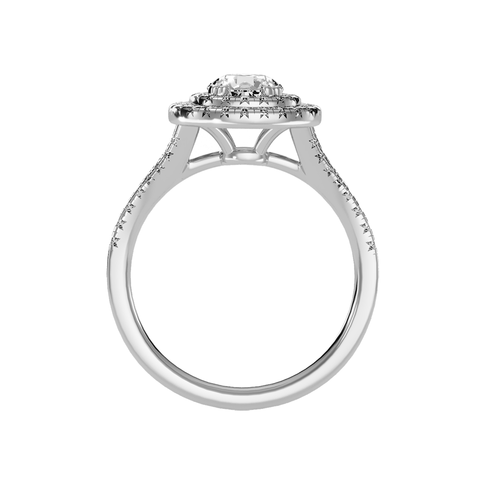 Doiet Classic Halo Diamond Engagement Ring