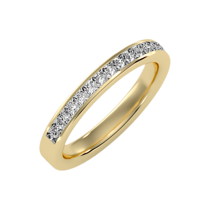 Plentiful Half Eternity Wedding Band-Color_Yellow-Gold