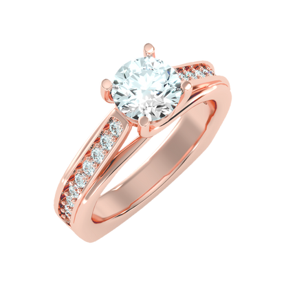 Blessing Solitaire Ring-Color_Rose-Gold