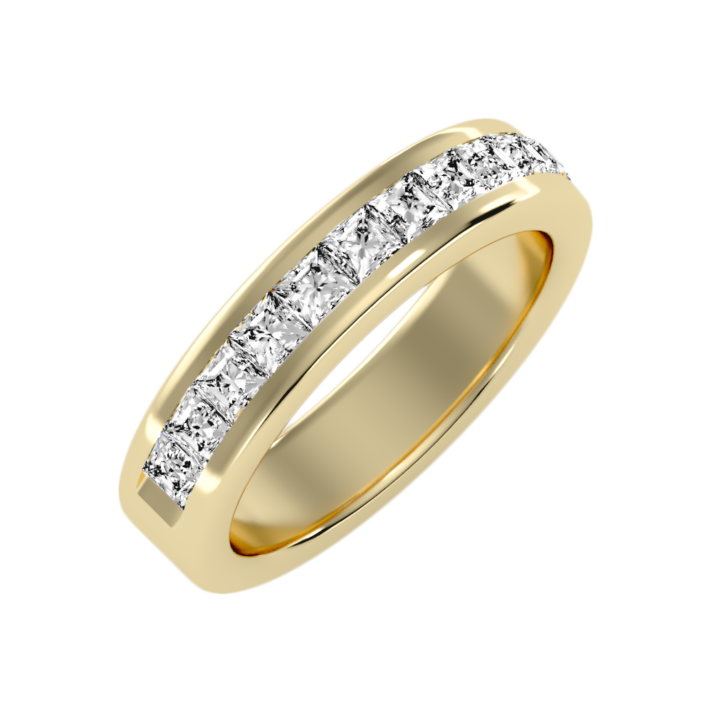 Laesh Half Eternity Band-Color_Yellow-Gold