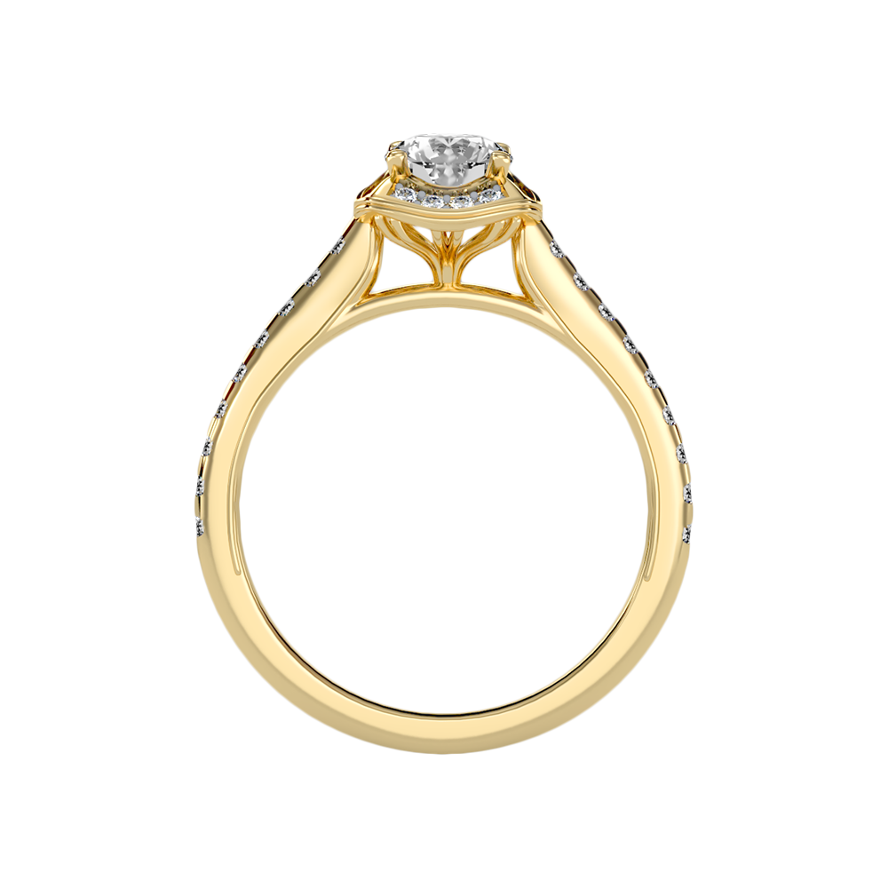 Imbrication Halo Ring