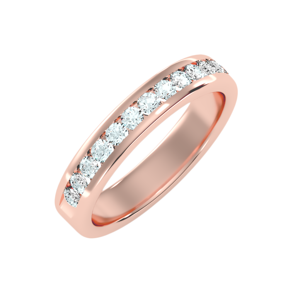 Shleek Half Eternity Band-Color_Rose-Gold