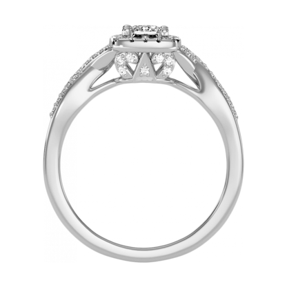 The Linda Halo Ring-Color_White-Gold