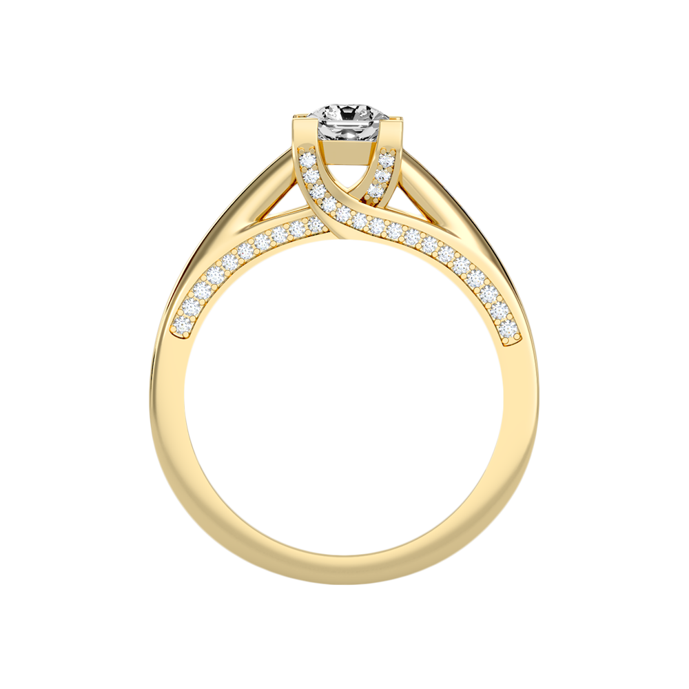 Fanciful Solitaire Ring