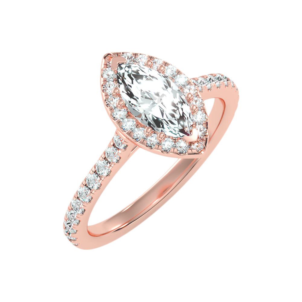Phenomenal Marquise Shaped Diamond Ring